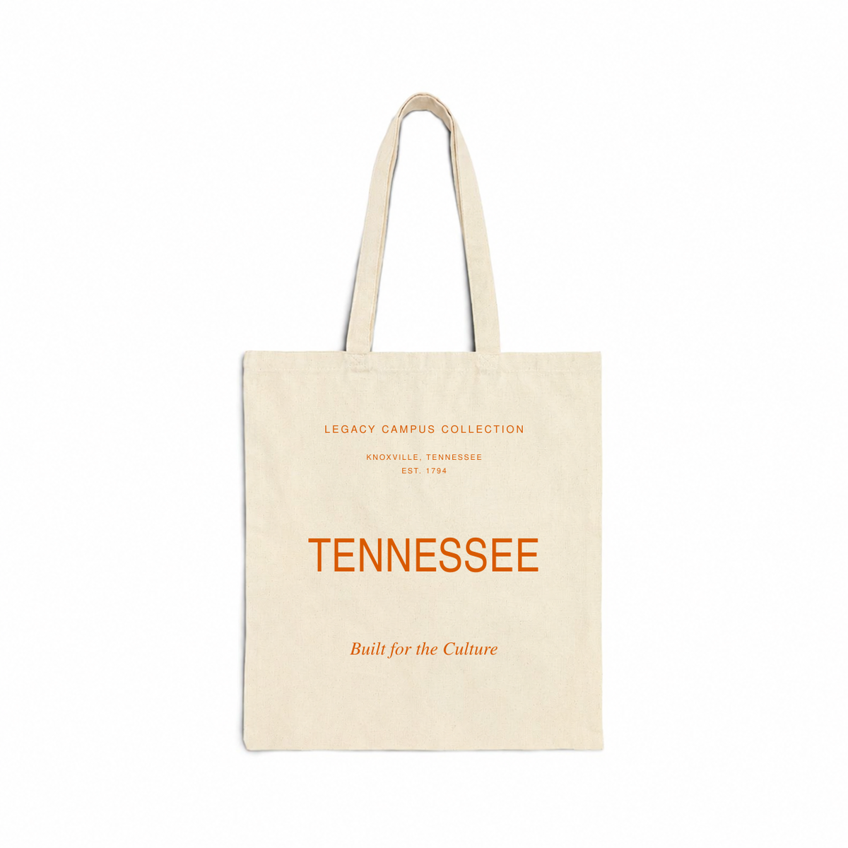 Tennessee Legacy Campus Tote in natural canvas