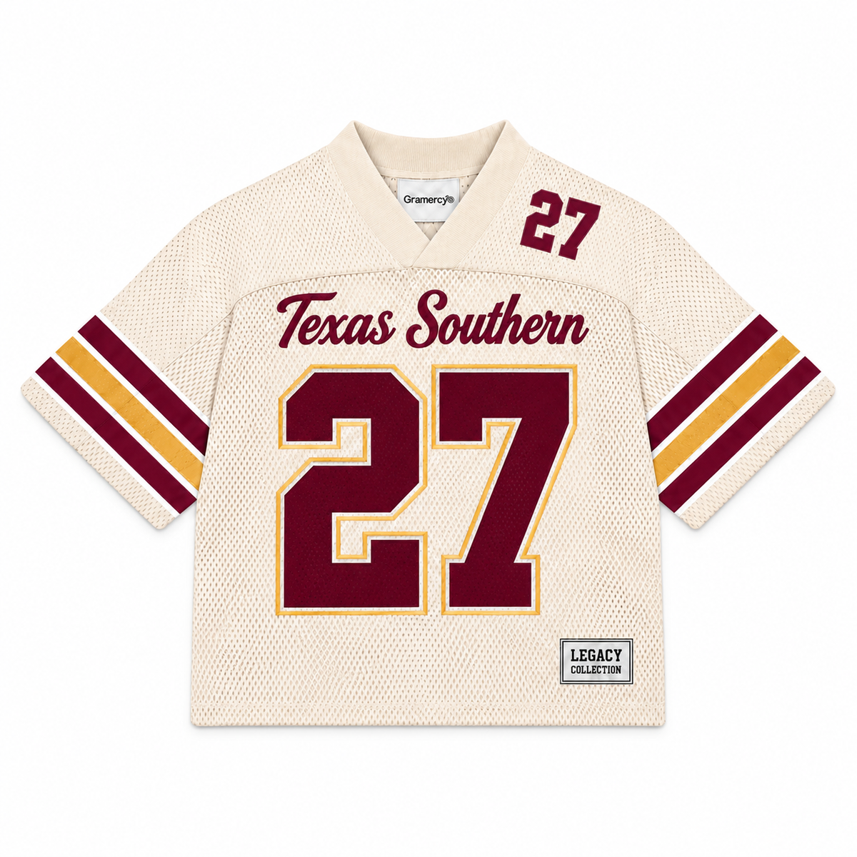 Texas Southern University Legacy Jersey cream front