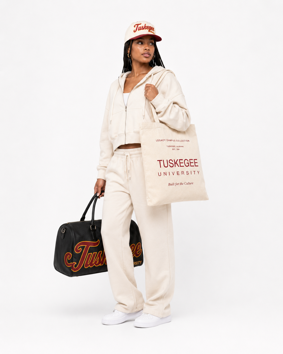 Tuskegee Legacy Campus Collection female campaign image