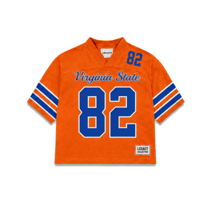 Virginia State Legacy Jersey in regular school colors, front view