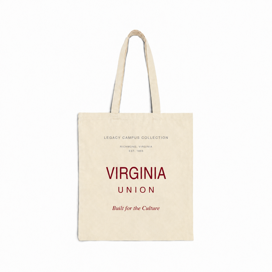 Virginia Union Legacy Campus Tote in maroon and gray