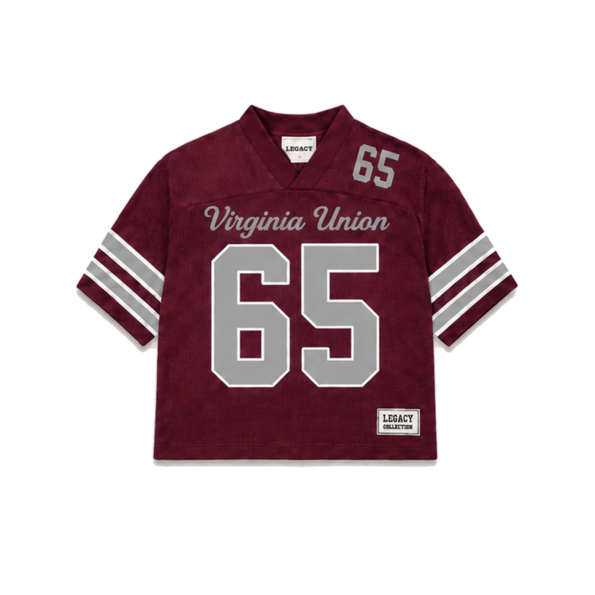 Virginia Union Legacy Jersey in regular school colors, front view
