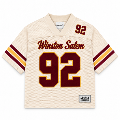 Winston Salem State University Legacy Jersey cream front